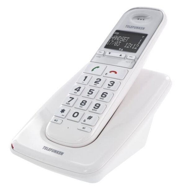 TELEFUNKEN TELEPHONE DECT SOLO SENIOR GROSSES TOUCHES TD 301  COMPATBILE APPAREIL AUDITIF MAINS LIBRES BLANC