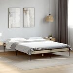 vidaXL Cadre de lit sans matelas chêne sonoma 120x200 cm