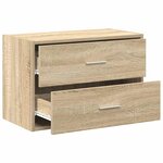 vidaXL Armoire avec 2 tiroirs chêne sonoma 60x31x40 cm bois ingénierie