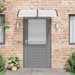 vidaXL Auvent de porte Noir et transparent 150x75 cm Polycarbonate