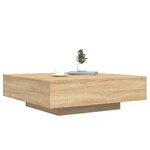 vidaXL Table basse chêne sonoma 100x100x31 cm bois d'ingénierie