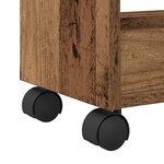 Cabinet roulant en bois ancien 60x22x79 cm en bois reconstitué