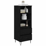 vidaXL Haut Armoire Chêne noir 40 x 36 x 110 cm Bois d'ingénierie