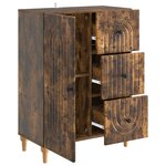 vidaXL Buffet Chêne fumé 66 x 34 5 x 90 cm Bois d'ingénierie