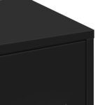 vidaXL Armoire de salle de bain étroite avec roulettes noir