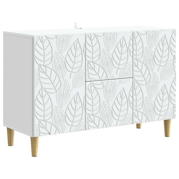 vidaXL Buffet Blanc 89 x 34 5 x 60 cm Bois d'ingénierie
