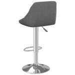 vidaXL Tabourets de bar lot de 2 gris foncé velours