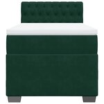 vidaXL Sommier à lattes de lit avec matelas Vert foncé 90x190 cm