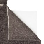 Tapis en laine brun chaud  à franges - 120 x 170 cm