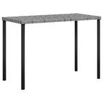 vidaXL Ensemble de canapés en L 5Pièces avec coussins résine tressée gris