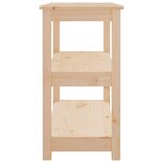 vidaXL Table console 80x40x74 cm Bois massif de pin