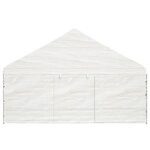 vidaXL Belvédère avec toit blanc 5 88x2 23x3 75 m polyéthylène