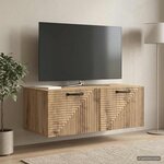 vidaXL Meuble TV mural 78 5 x 41 x 30 cm Chêne artisanal