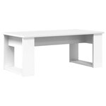 vidaXL Ensemble de tables basses 2 Pièces Blanc Bois d'ingénierie