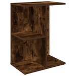 vidaXL Table de chevet chêne fumé 46 5x29x61 cm bois d'ingénierie
