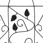 vidaXL Supports pour plantes grimpantes 3 Pièces Noir 40x100 cm Fer