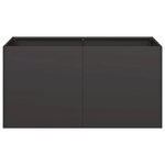 vidaXL Jardinière noir 80x40x40 cm acier laminé à froid
