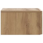 vidaXL Cabinet de chevet mural Chêne artisanal 33 x 34 5 x 20 cm