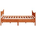 vidaXL Cadre de lit sans matelas cire marron 180x200cm bois pin massif