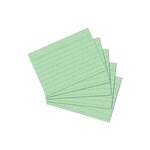 Lot de 100 Fiches bristol 170g A6 lignée Vert HERLITZ