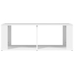 vidaXL Table basse Blanc 100x50x36 cm Bois d'ingénierie