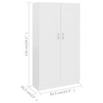 vidaXL Bibliothèque Blanc 82 5x30 5x150 cm Bois d’ingénierie
