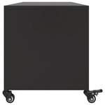 vidaXL Meuble TV noir 100 5x39x43 5 cm acier