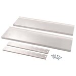 vidaXL Étagère murale à 2 niveaux Acier inoxydable 120x30 cm