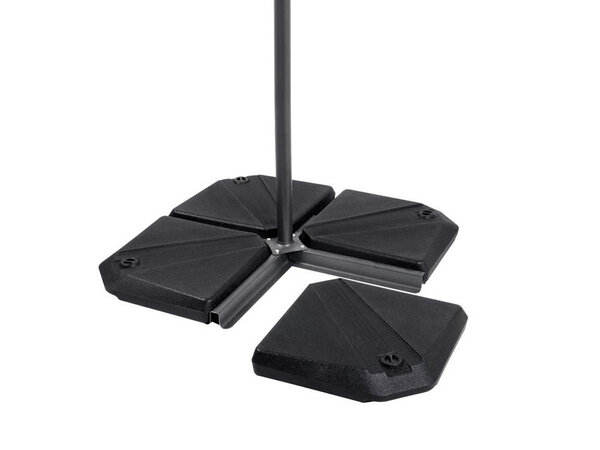 4 dalles à lester pour parasol 49 x 49 x 8.7 cm - 100 KG