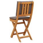 vidaXL Chaises de bistrot d'extérieur 8 Pièces Gris foncé 38 x 46 x 85 cm