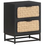vidaXL Table de chevet 40x30x50 cm Bois de manguier massif
