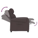 Vidaxl fauteuil inclinable marron tissu