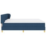 Lit Box Spring vidaXL avec Matelas Bleu 200x200 cm en Tissu