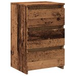 vidaXL Table de chevet vieux bois 40x35x62 5 cm bois d'ingénierie
