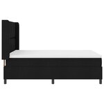 Lit Box Spring vidaXL avec Matelas et LED - Noir  140x200 cm  Tissu
