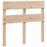 vidaXL Cadre de lit sans matelas 75x190 cm bois de pin massif