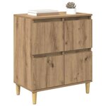 vidaXL Buffet Chêne artisanal 60 x 35 x 70 cm Bois d'ingénierie