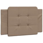 vidaXL Cadre de lit sans matelas Zadar cappuccino 90x190 cm similicuir