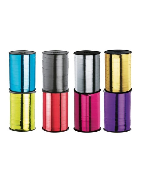 (1 lot de 4 bolducs) bolduc miroir rouge 10mmx250m