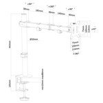 Newstar support de bureau réglable de moniteur 10"-32" 4-46 cm noir