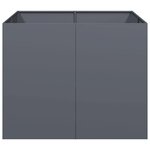 vidaXL Jardinière anthracite 100x100x80 cm acier