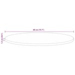 vidaXL Dessus de table Ø 40x1 5 cm rond bois massif de récupération