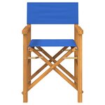 vidaXL Chaises de metteur en scène pliantes lot de 2 Bois teck massif