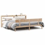 vidaXL Cadre de lit sans matelas 200x200 cm bois massif de pin