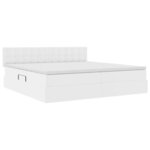 vidaXL Lit avec rangement et LED avec matelas Gris clair 200 x 200 cm