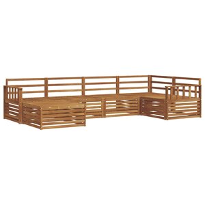 vidaXL Ensemble de canapés d'extérieur 6 pc Naturel