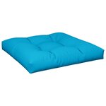 vidaXL Coussins de palette 2 Pièces bleu tissu