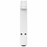 vidaXL Pieds de table basse en forme de A  2 pièces  blanc  70 x (30-31) cm  acier
