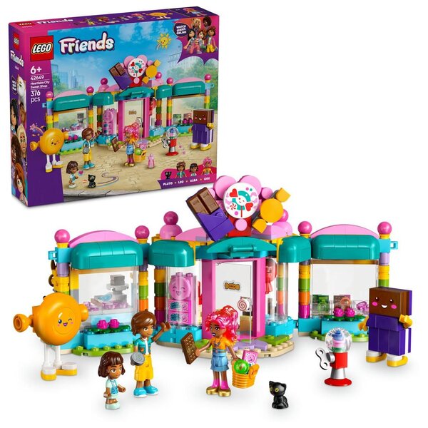 LEGO Friends — La confiserie de Heartlake City (42649)  set de construction dès 6 ans  2 mini-poupées et micro-poupée.