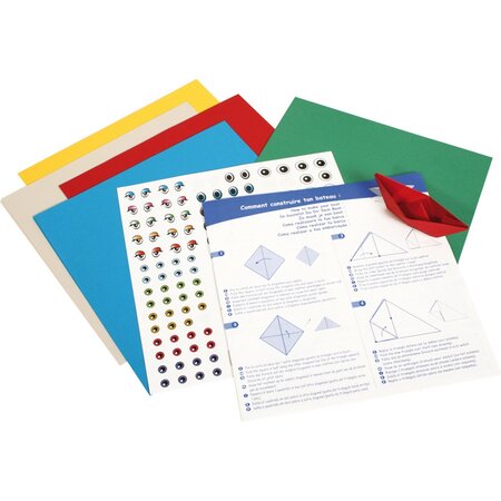 Clairefontaine - kit origami perfectionnement assortiment 30 feuilles 20x20 cm